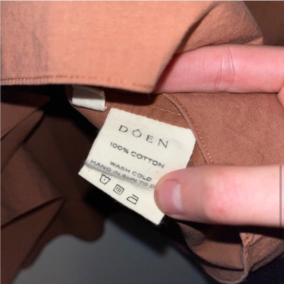 Dôen Capo Blouse, Terracotta size Small - Picture 7 of 8